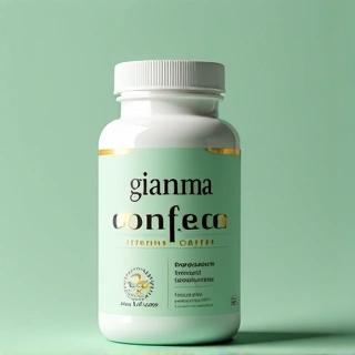 Product image of a supplement bottle labeled 'Gamma Vitamin Complex' with a health-focused design.